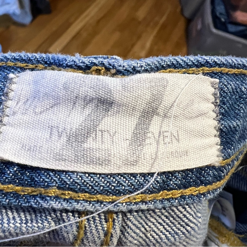 Free People Maggie mid-rise straight-leg distressed Jeans Size 27 - Picture 9 of 10